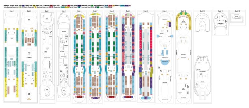 Independence of the Seas Deck Plans